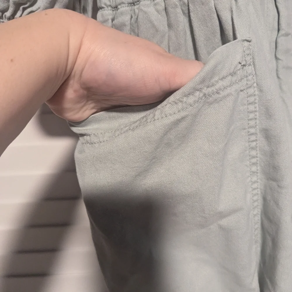 Universal Thread Puff Sleeve Collared Boiler Utility Jumpsuit, Mint - Size 4 - Picture 4 of 7